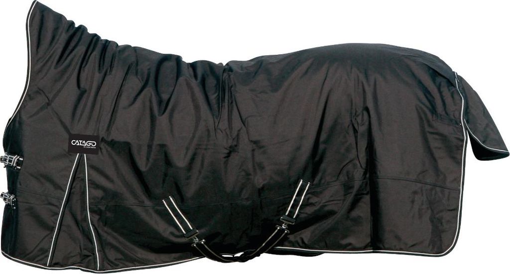 CATAGO Outdoordecke Justin für Pferde, 0g - schwarz - 135 cm