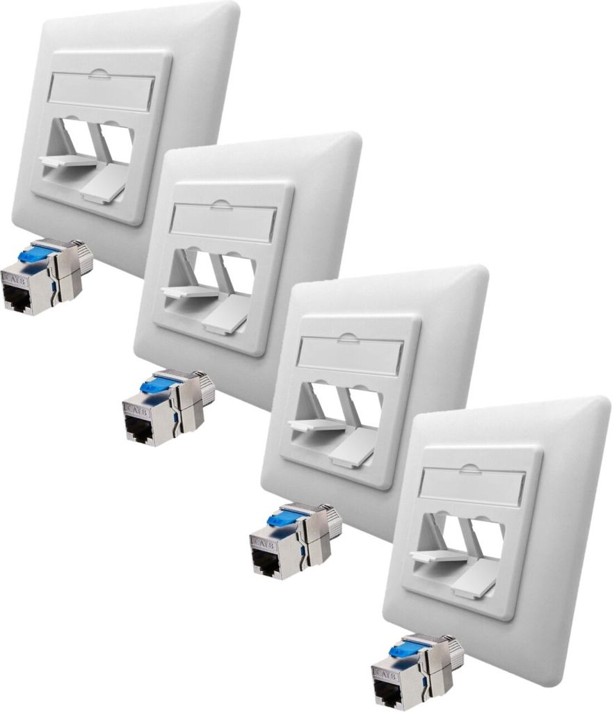 ARLI Set: 4x Cat8.1 Netzwerkdose 1 Port ( 4x Produktbild 