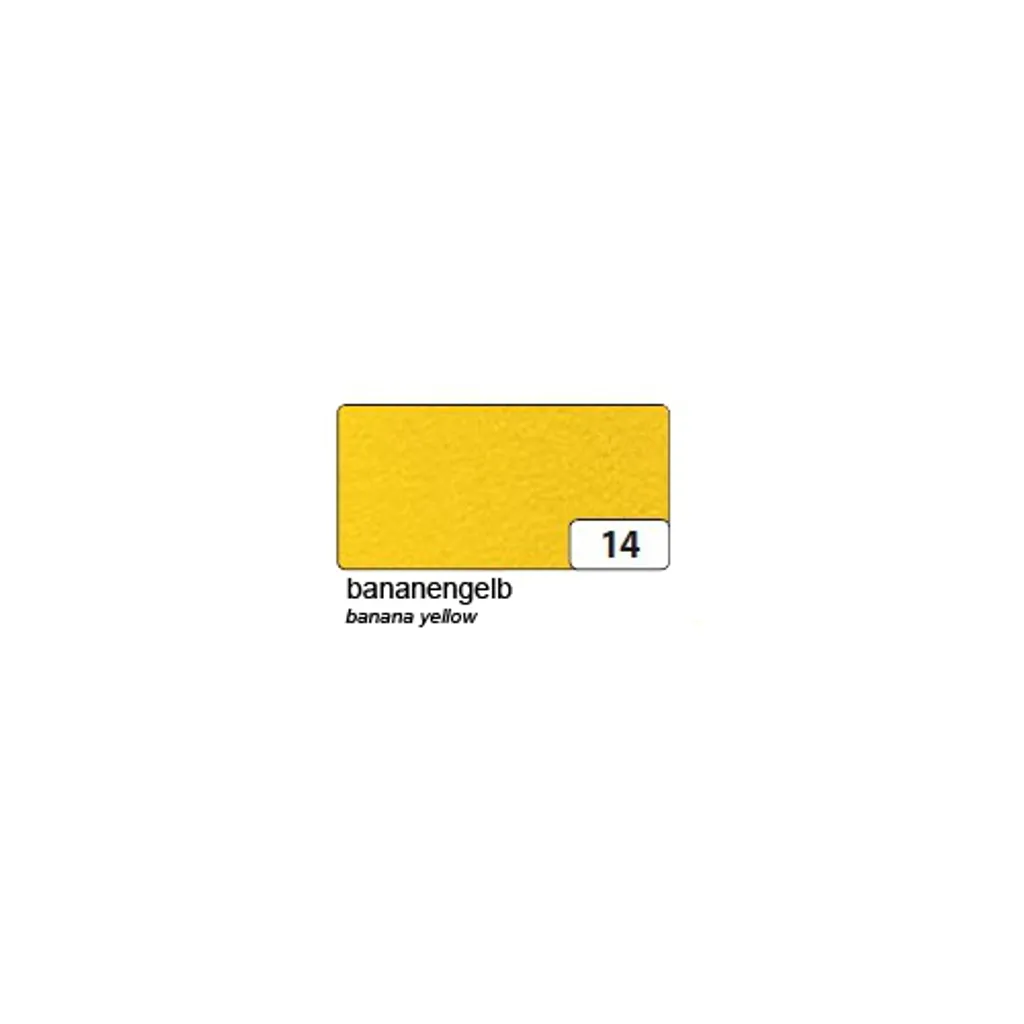 folia 520414 Bastelfilz 10 Bogen 20 x 30 cm, bananengelb