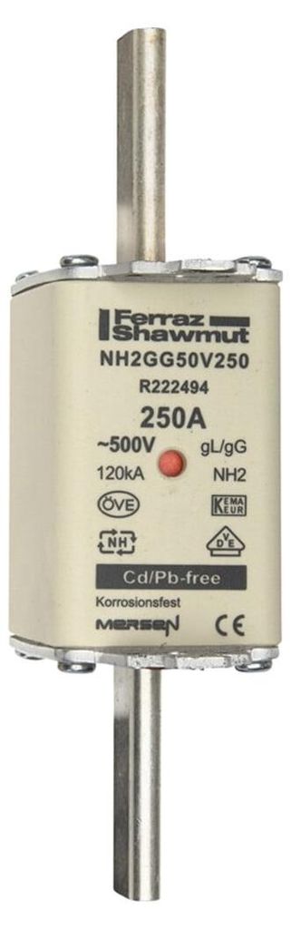 Mersen NH-Sicherungseinsatz SF Gr.2 gG 250A/500V KM Produktbild 