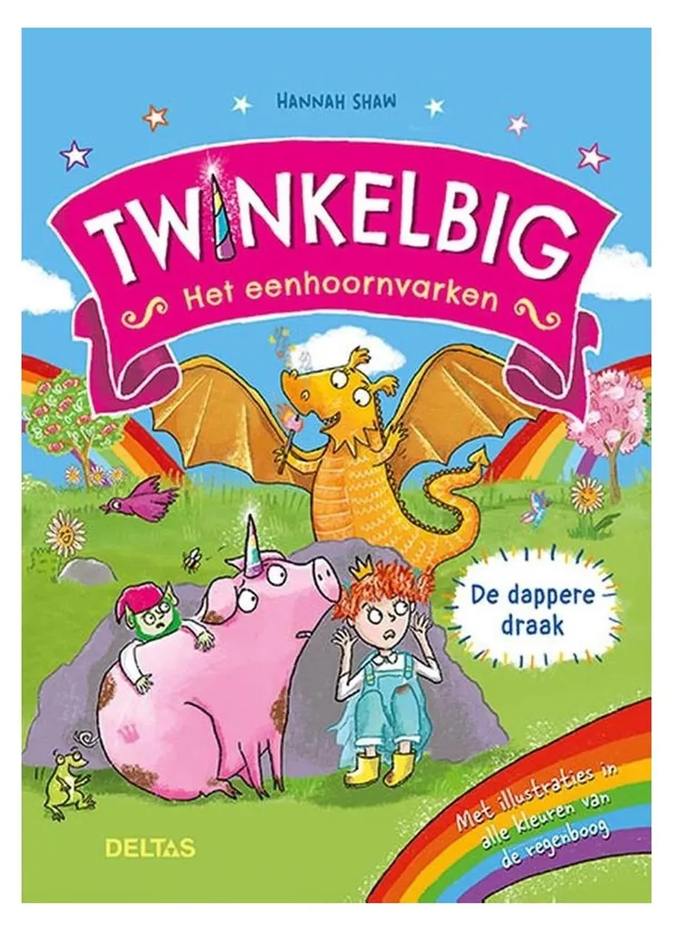 Deltas Twinkle Pig le cochon licorne et le courageux dragon pour enfant