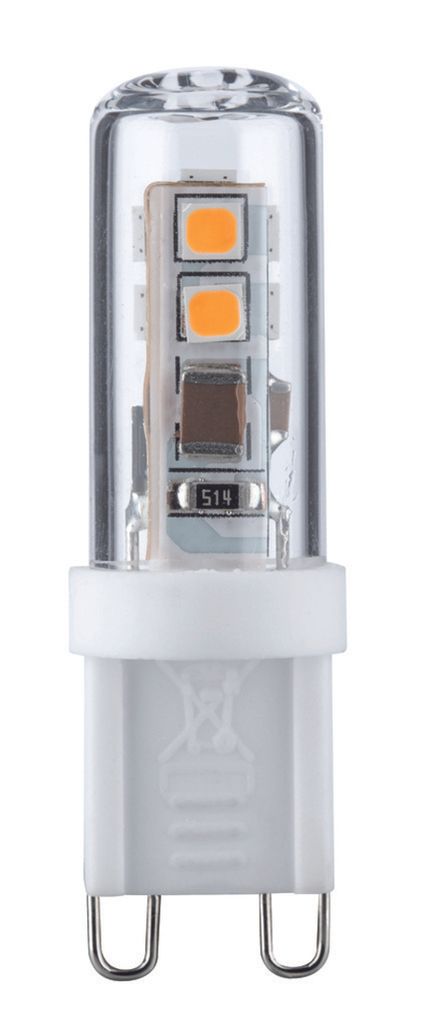 A close-up studio shot of an LED light bulb.