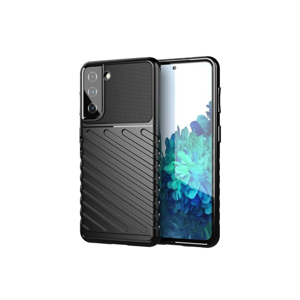 Gepanzerte Thunder Bumper Handy Hülle kompatibel mit Samsung Galaxy A25 5G schwarz