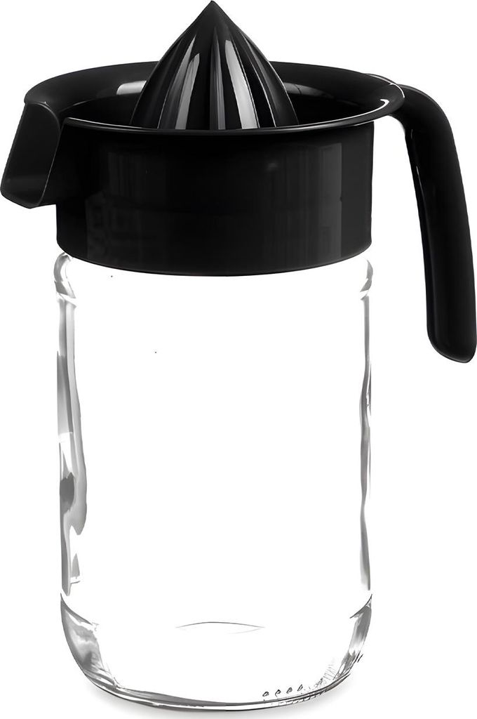 VIVALTO | Zitruspresse - 660 ml - manuelle Fruchtpresse - mit Behälter - Glas - Transparent