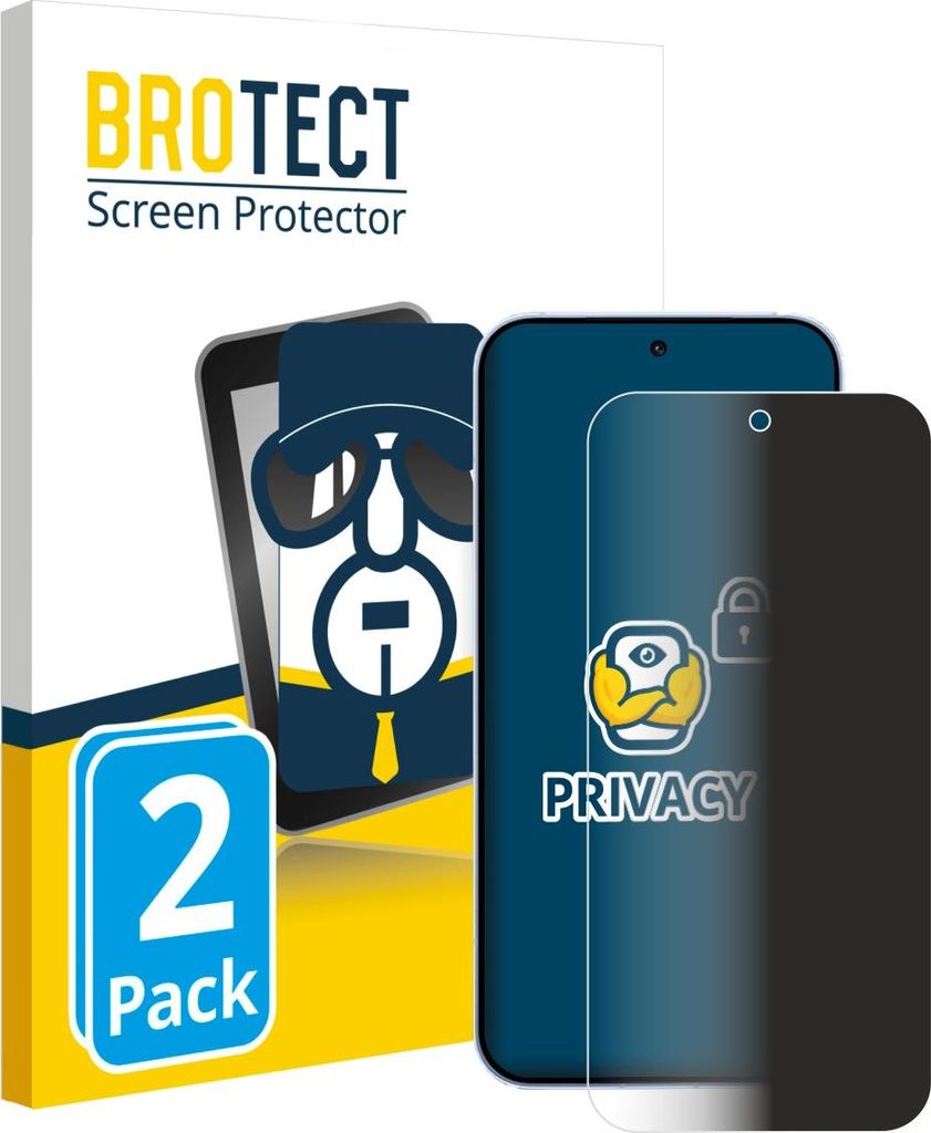 2x BROTECT Sichtschutzfolie für Oppo Reno 15 Anti-Spy Privacy Sichtschutz Blickschutz Folie Blaulicht-Schutz