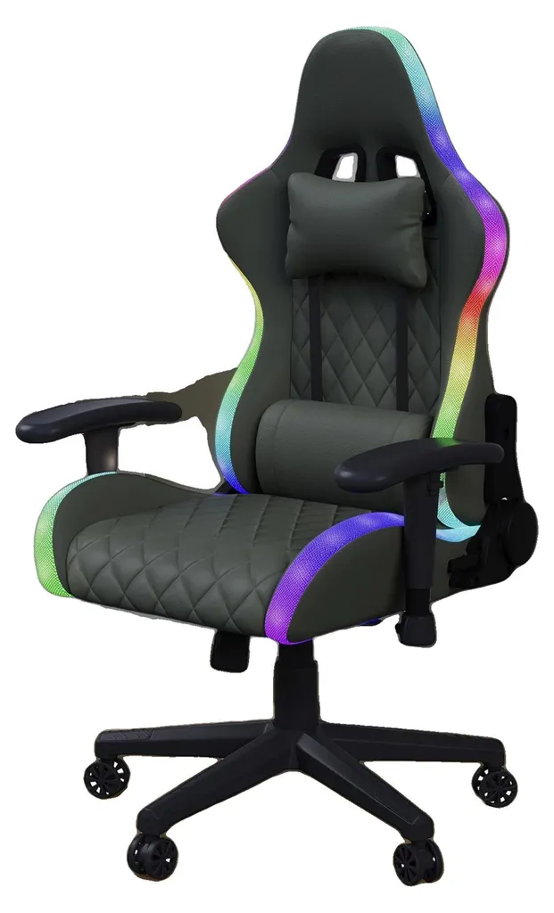 Siège gaming robuste 150 kg avec accoudoirs 2D réglables en hauteur