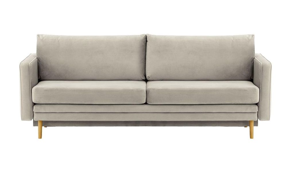 SLF24 - Schlafsofa Lioni mit Stauraum - hellgrau - Velluto 15