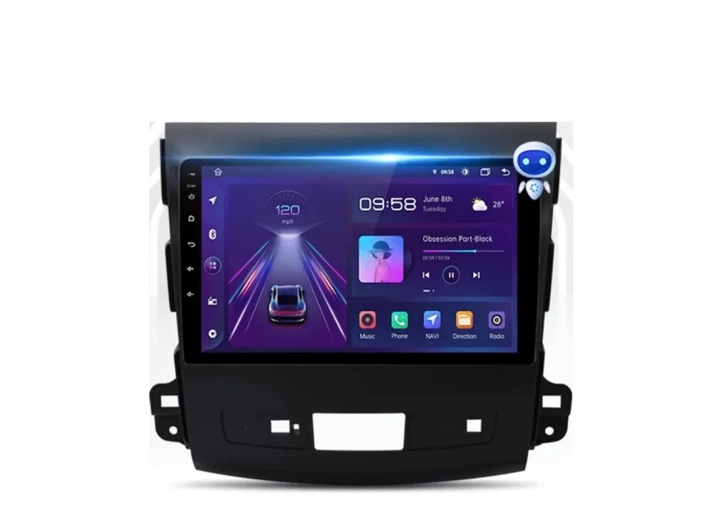 Autoradio GPS Bluetooth pour Mitsubishi Outlander XL avec Écran Tactile