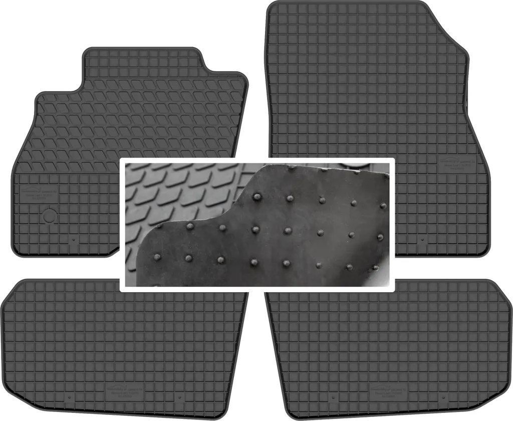 Set Tappetini Gomma Nissan Leaf I | Impermeabili e Inodori 2010-2017