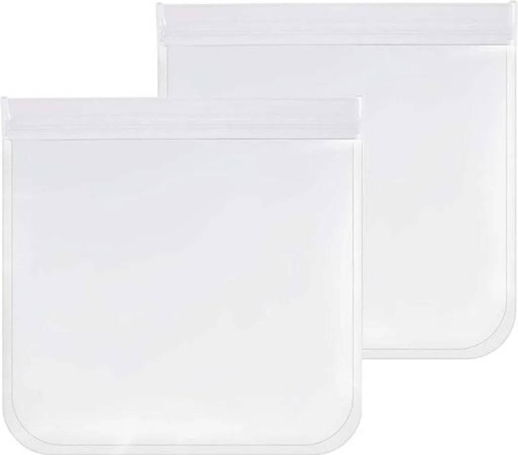 Sac de rangement réutilisable PEVA et trousse de toilette voyage TSA