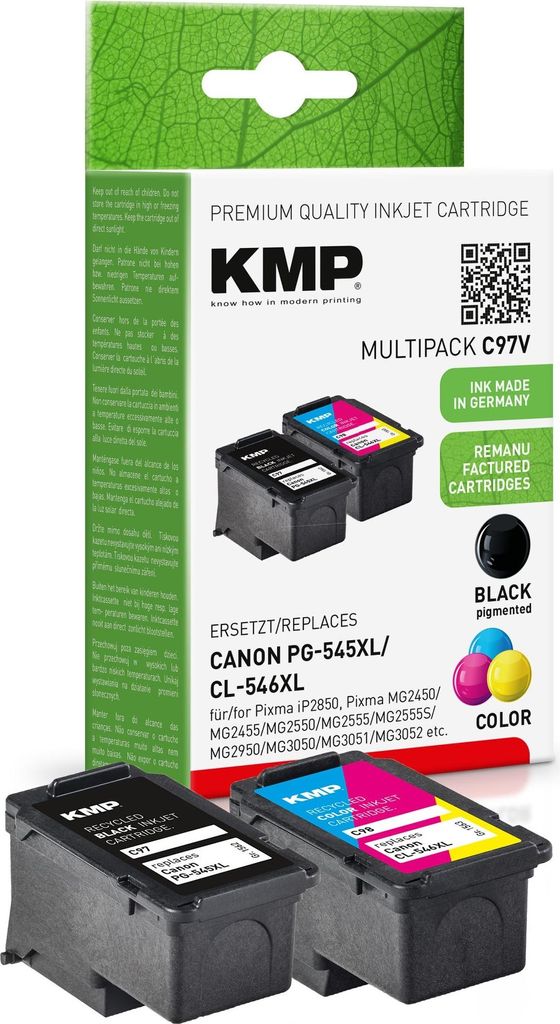 KMP Patrone Canon PG-545XL Multipack BK/C/Y/M/ Obrázok produktu 