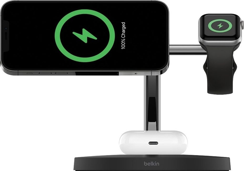 Bezprzewodowa ładowarka Belkin BOOST CHARGE PRO 3 w 1 Qi2 Zdjęcie produktu 