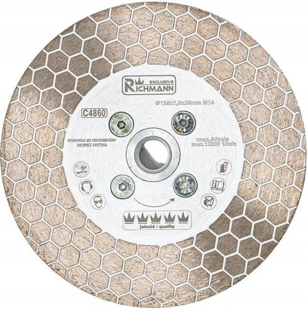 Disque diamant pour couper et poncer le grès cérame 125x1,6 mm M14