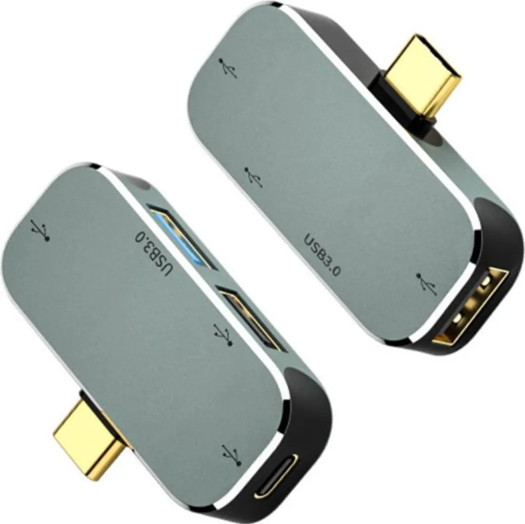 Adattatore INF Multiporta USB-C 4 in 1 con Audio e USB 3.0 Ultra-Fast - 3