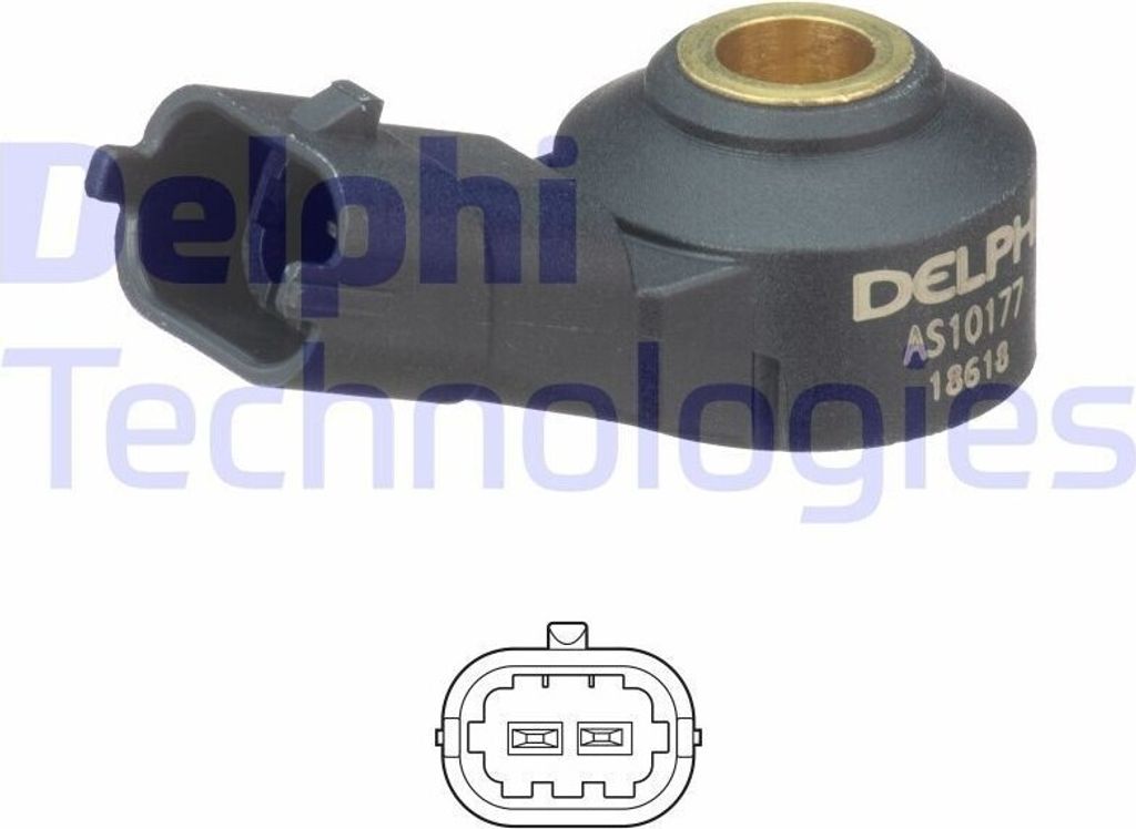DELPHI Klopfsensor AS10177 für TOYOTA Yaris Schrägheck (P9)