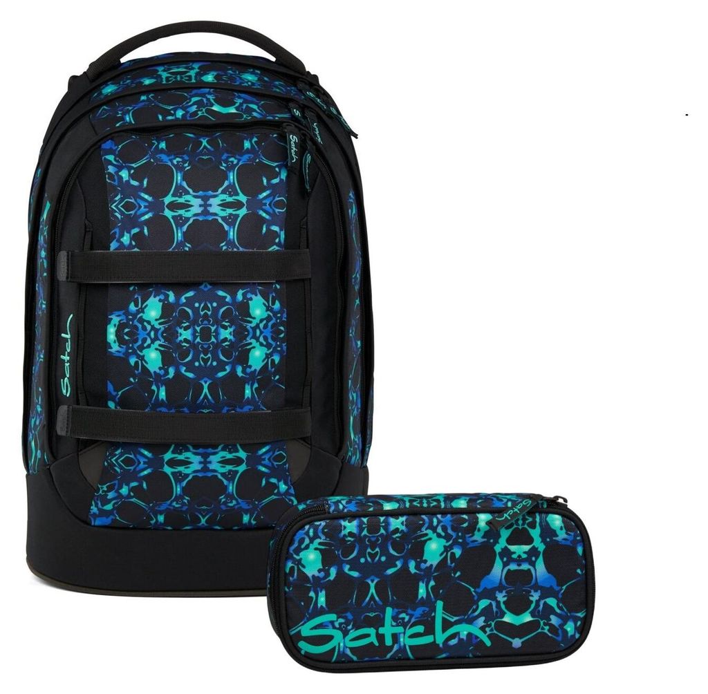 Satch, Schulrucksack-Set PACK Caleido Blue 2-teilig, ab 5. Produktbild 