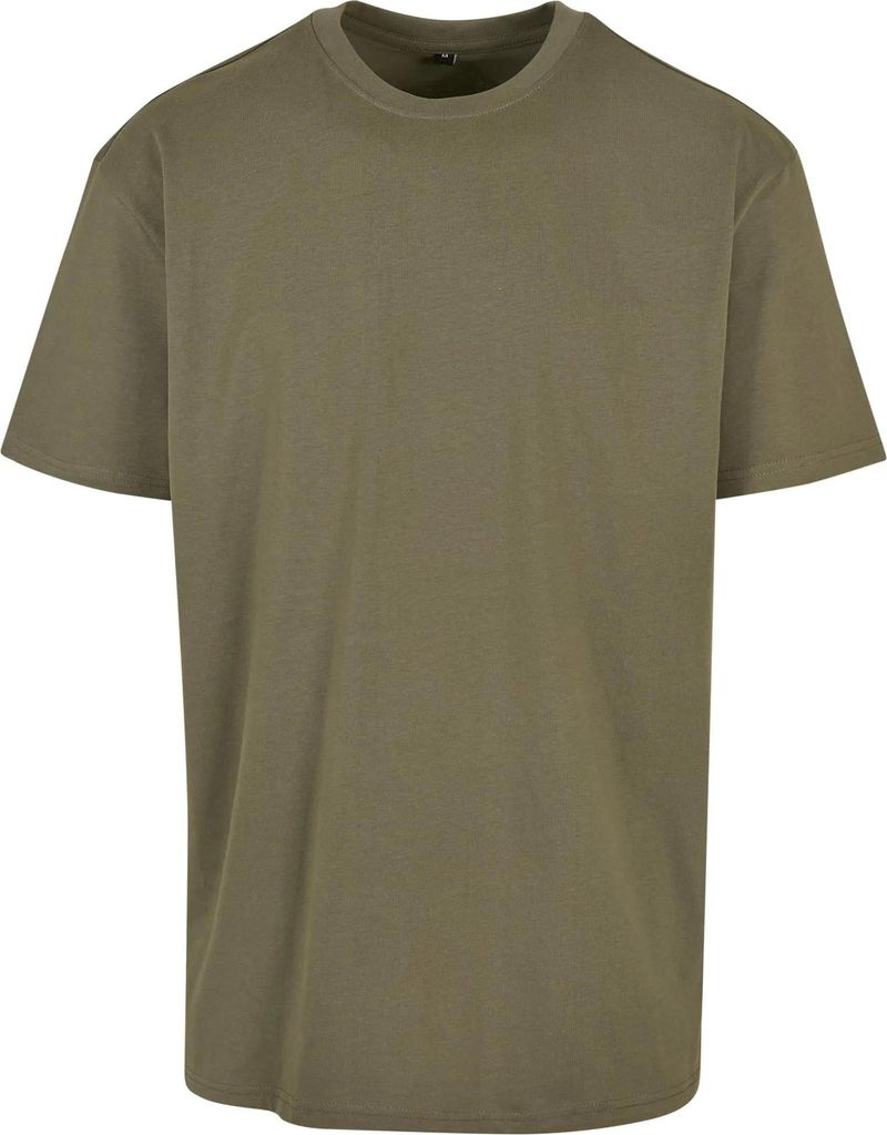Build Your Brand BY102 | Herren Heavy Oversize Tee - Farbe: Olive - Größe: 4XL