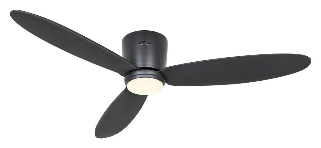 Deckenventilator ECO PLANO II 132 Basaltgrau WiFi mit Leuchte