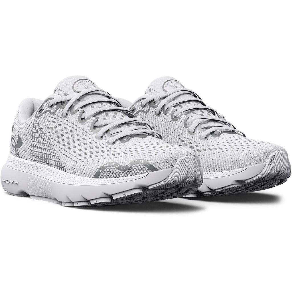 UNDER ARMOUR HOVR Infinite 4 Laufschuhe Damen 100 - white/halo gray/metallic silver 39