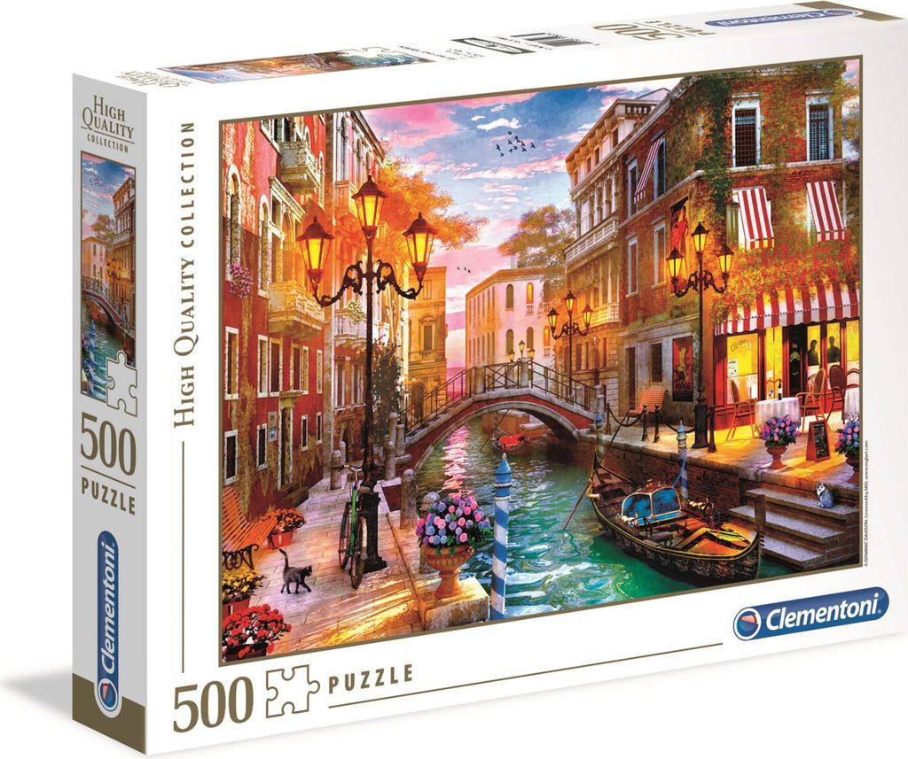 CLEMENTONI Zachód słońca nad Wenecją Puzzle 500 elementów Zdjęcie produktu 