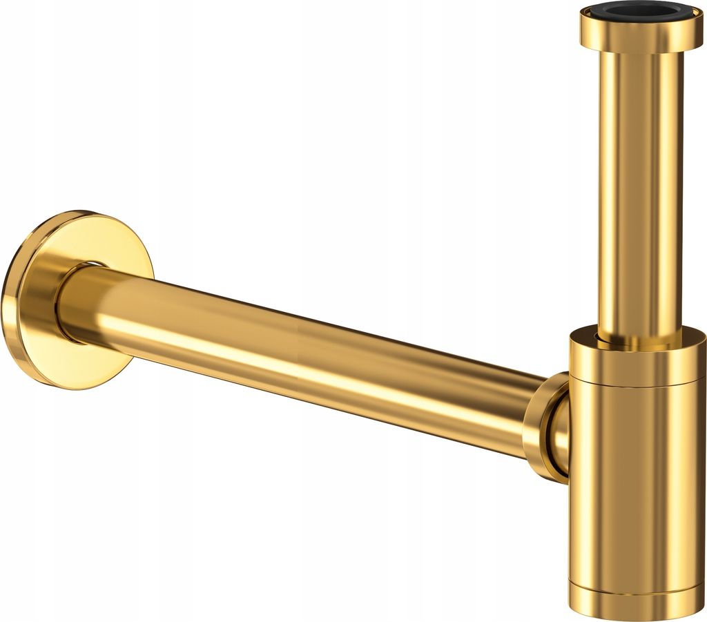 Waschbecken Siphon Messing Gold