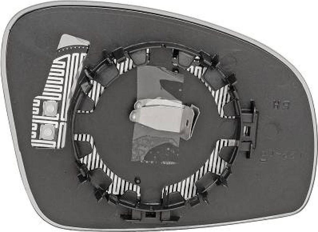 DIEDERICHS Spiegelglas Außenspiegel Links für SKODA Fabia II Schrägheck (542) Asphärisch 7801027