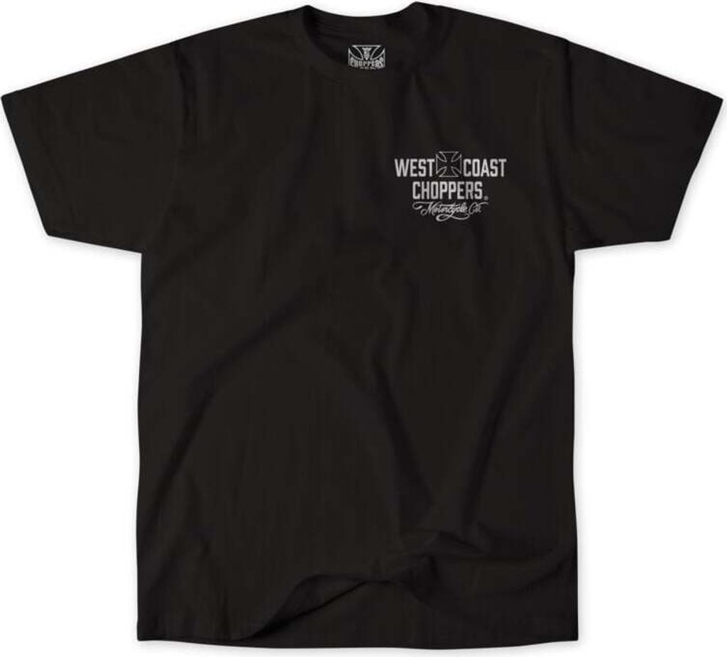 West Coast Choppers T-Shirt Herren WCC Motorcycle Tee Black/White schwarz S