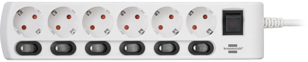 Multiprise 6 Prises avec Interrupteur pour Stopper le Gaspillage 2m - 8