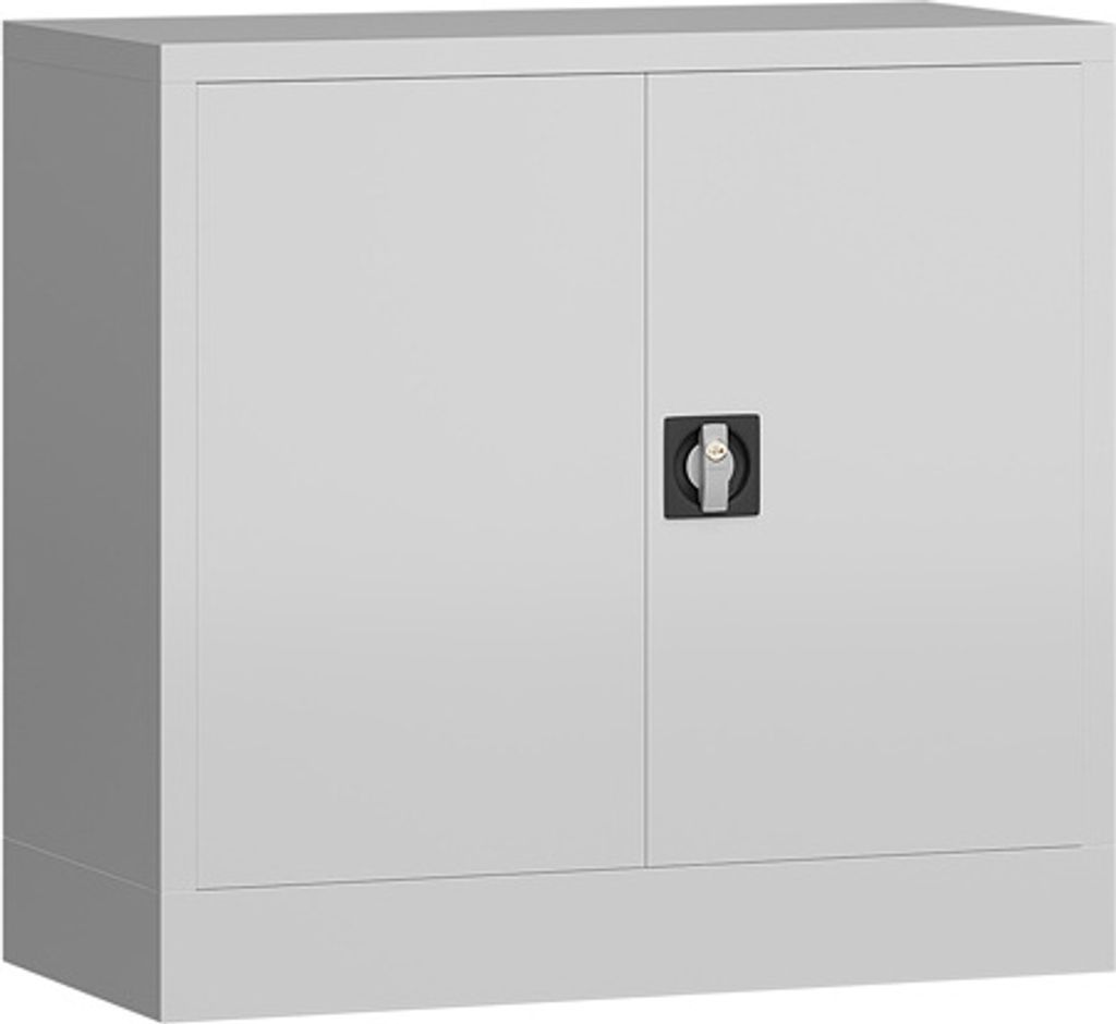 Metallschrank abschließbar Flügeltürenschrank Aktenschrank 750 x 800 x 380 mm weiß X-530307
