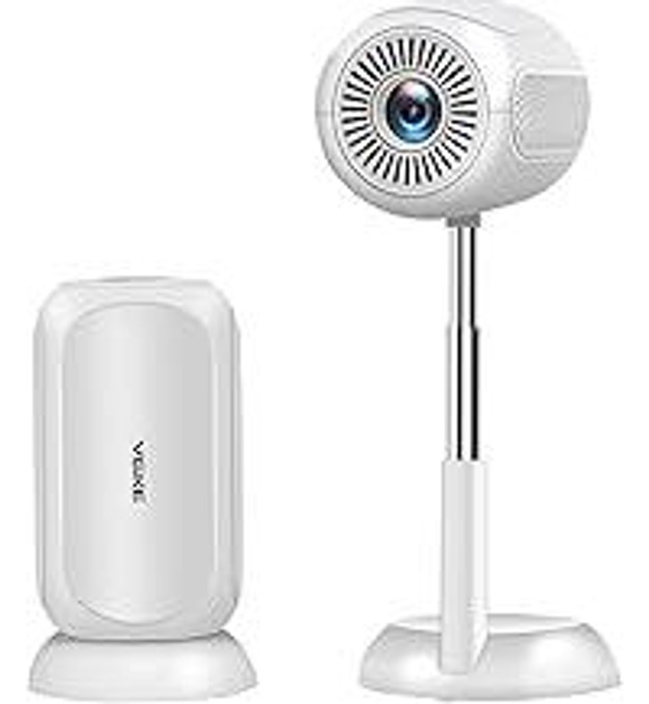 VGKE Mini Beamer mit Android TV 13.0, 3D TOF-Autofokus, Automatische Trapezkorrektur, Integrierte Apps, 23000 Lumen Full HD 4K Unterstützung, WiFi...