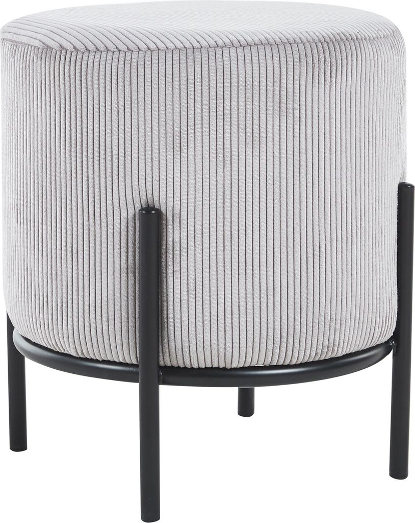 SalesFever Polsterhocker rund Ø35 cm | Stoffbezug in Produktbild 