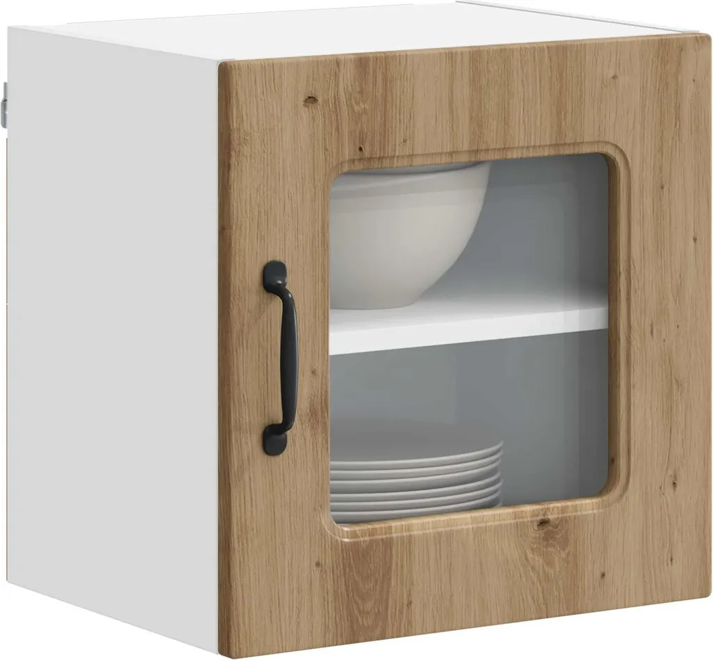 Armadietto Pensile Kalmar 40x31x40 Rovere Artisan - Montaggio Facile