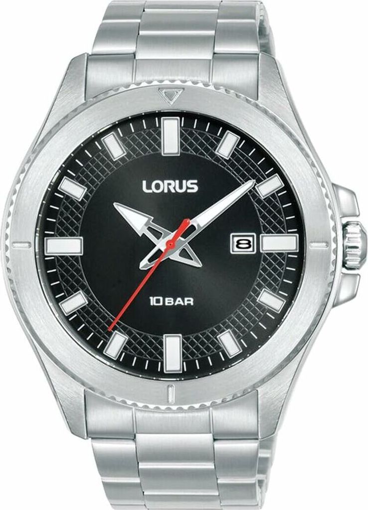 Lorus Herrenuhr RH995PX9 Silber Schwarz
