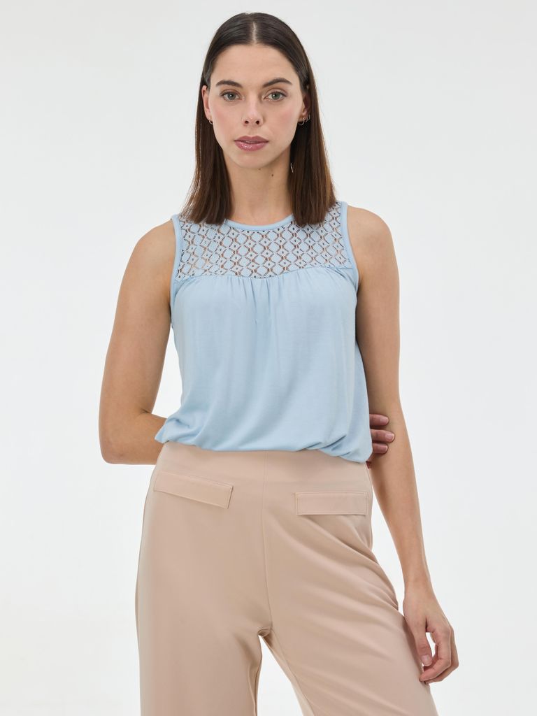 Orsay Hellblaues Damen-Tanktop M Produktbild 