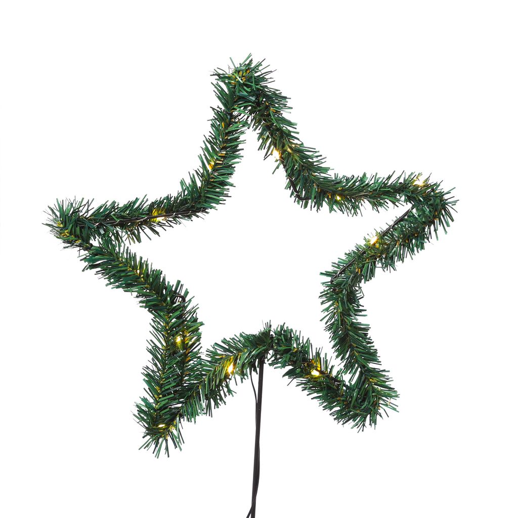 Stern-Lichterkette Mit 15 Warmweißen LEDs – 2,8 M Lang, Batteriebetrieben & Mit Timer, Gemütliche Deko