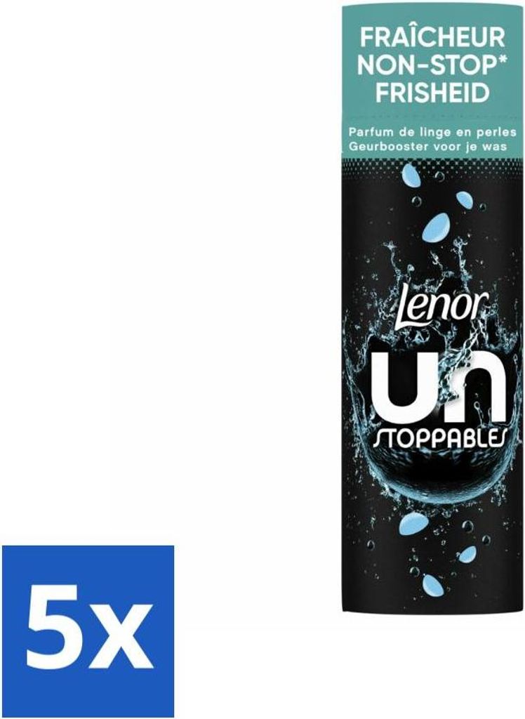 Lenor Unstoppables – Duftverstärker – Fresh – Non-Stop-Frische – 19 Wäschen - Vorteilspack - 5 Stücke