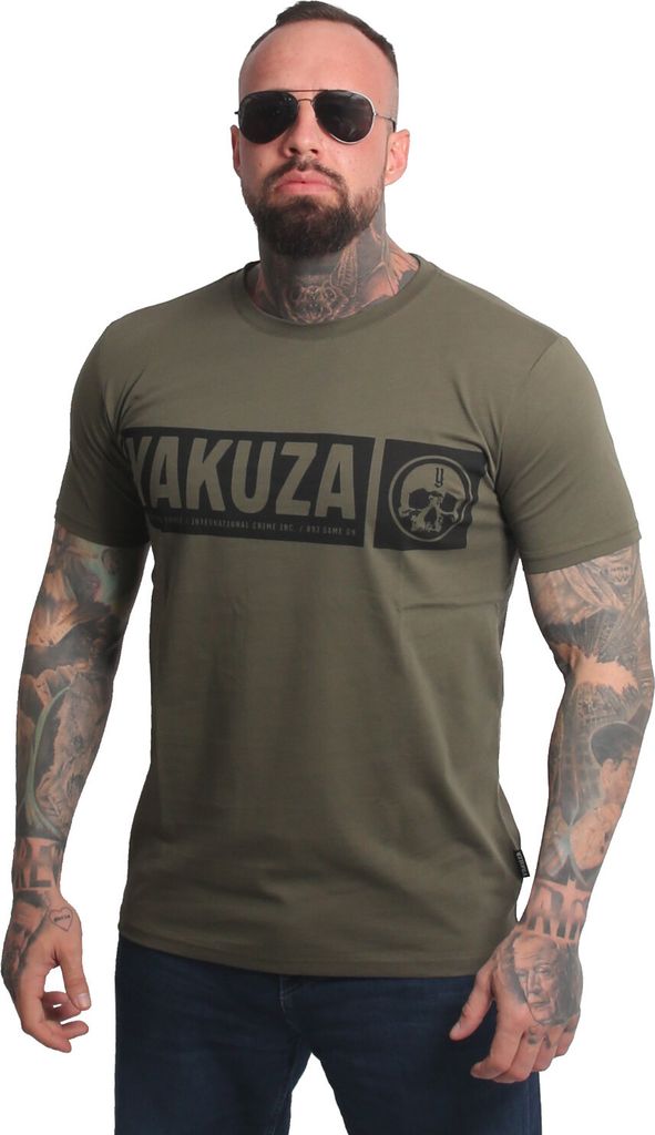 Yakuza Herren Bleak Regular Basic T-Shirt, Grape Leaf, 6XL
