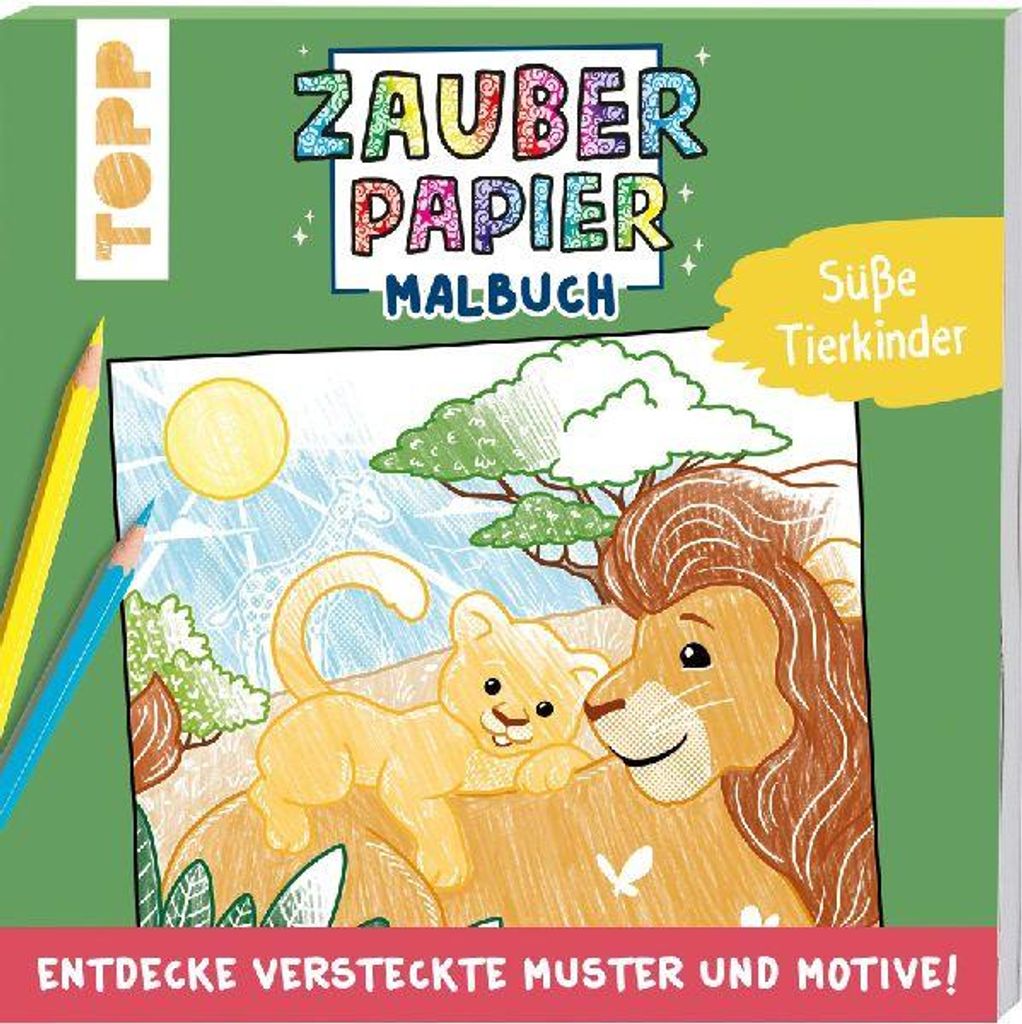 Zauberpapier Malbuch Süße Tierkinder Produktbild 