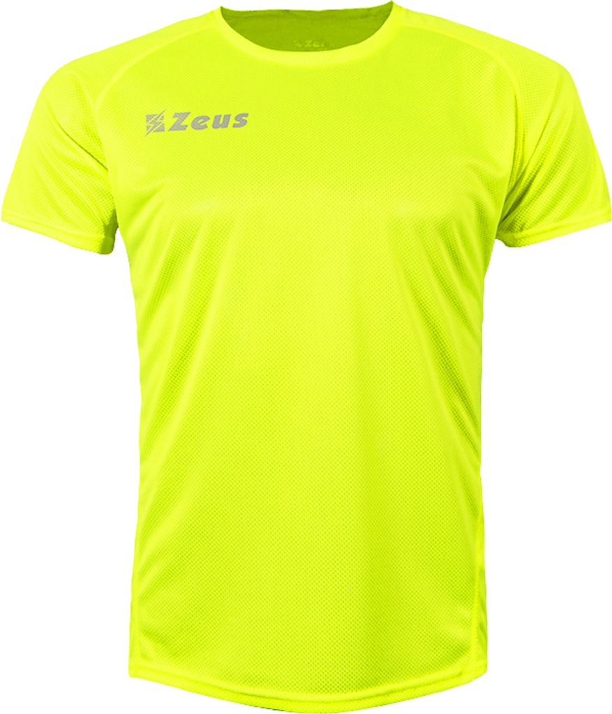 L GIALLO FLUO|Zeus Fit Trainings Shirt neon gelb
