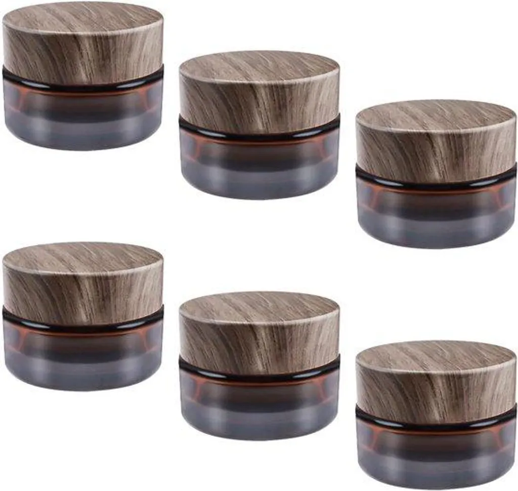 Pots de voyage 20 ml pour cosmétiques et crèmes de soin lot de 6 pièces