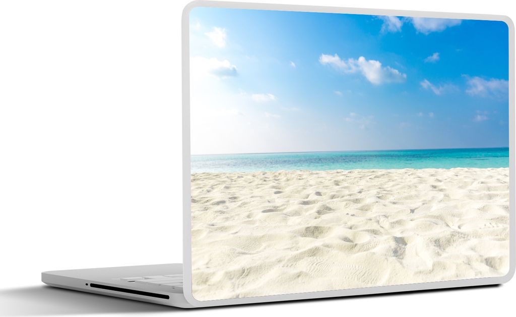 MuchoWow Laptop Aufkleber Sticker Cover Tropisch - Strand - Meer 25x18 cm - Laptop-Deko