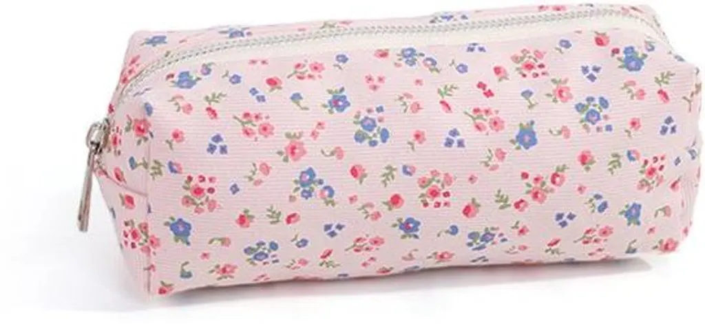 Pochette de rangement pour cordon scolaire en velours bleu marine - 12cm