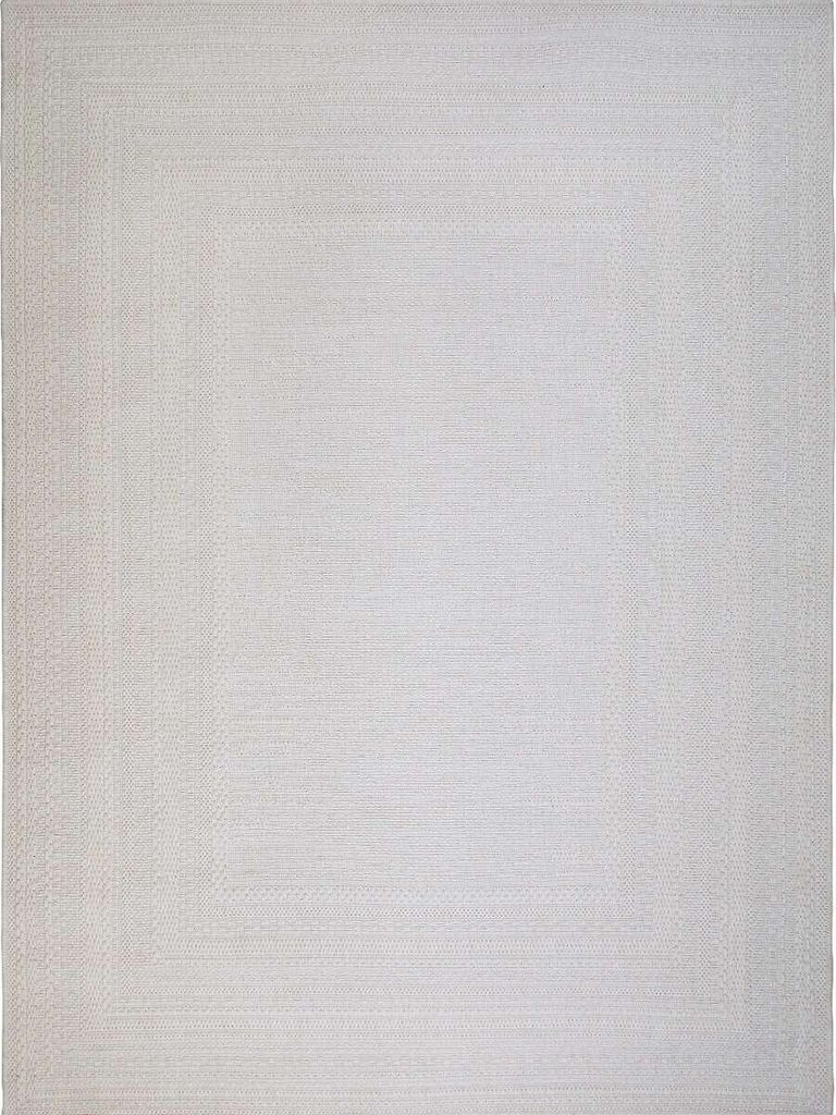 Teppich in Jute-Optik mit Elfenbeinmuster 120x160
