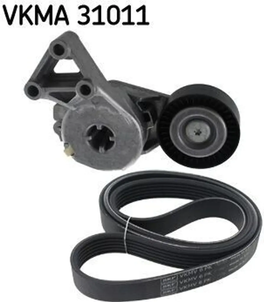 Kit Courroies Stries SKF VKMV 6PK1054 pour VW Golf VI et Skoda Octavia