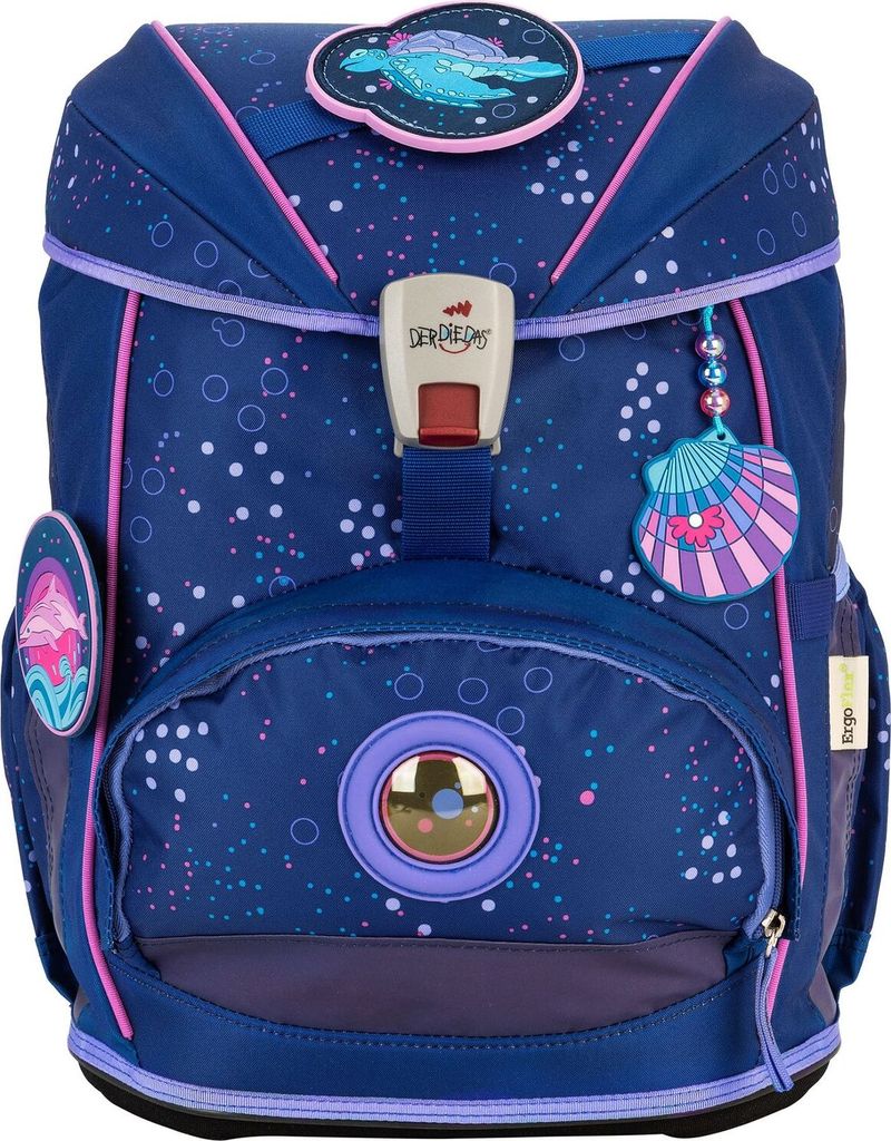 DerDieDas ErgoFlex Light Deep Ocean Schulranzenset 5-teilig Produktbild 