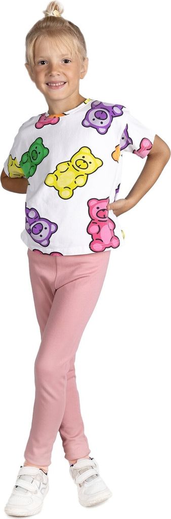 Leggings für Mädchen, klobig, rosa 128 YOCLUB