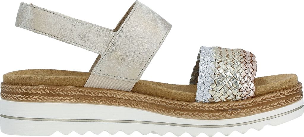 Remonte Keilsandaletten Damen 31373639323836 Gold 39 EU Produktbild 2