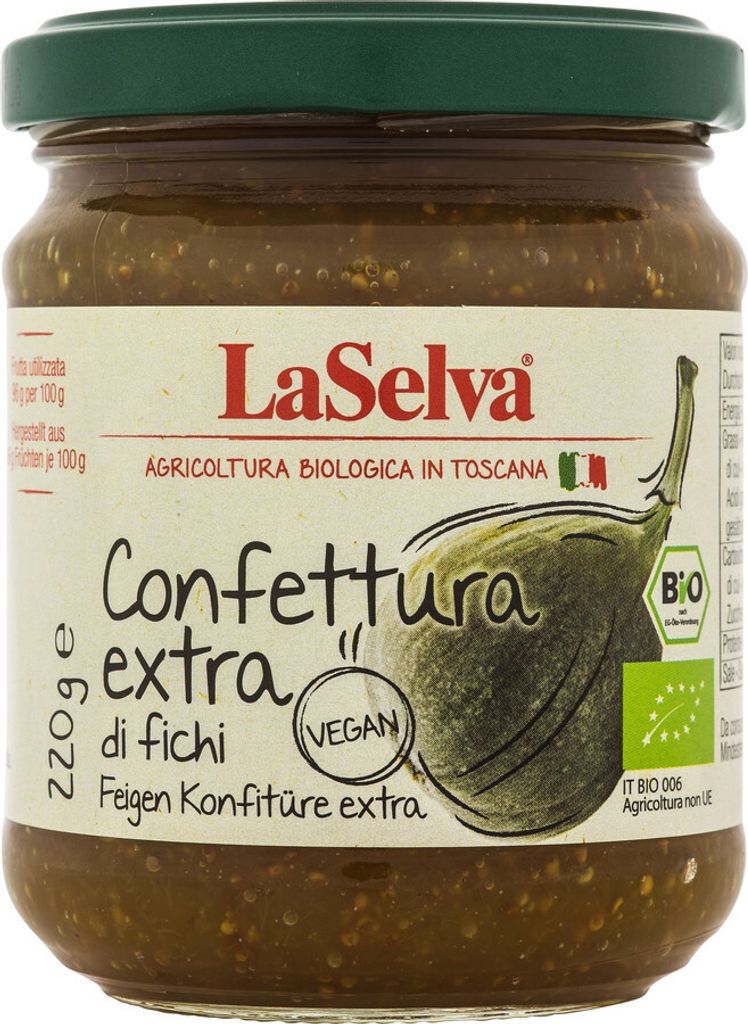 LaSelva  Confettura extra di fichi, Feigen Konfitüre extra, Produktbild 