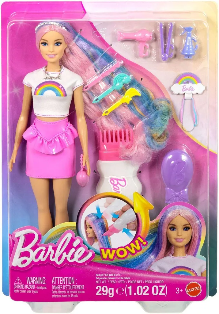 Barbie JJP07 Petite Poupée Mannequin de Voyage 12 cm pour s'Amuser Partout