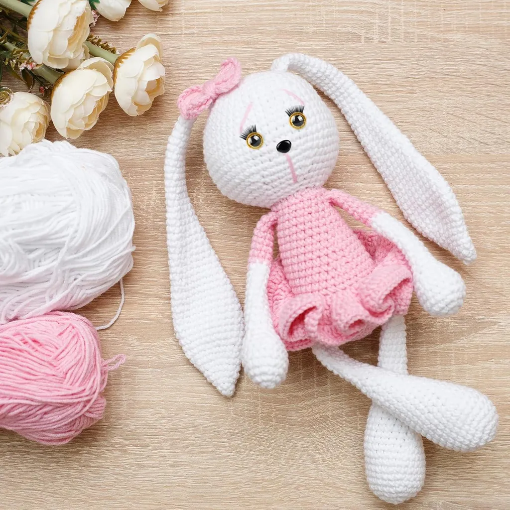 40 Yeux Pailletés Scintillants 12-20mm avec Cils & Nez pour Amigurumi DIY